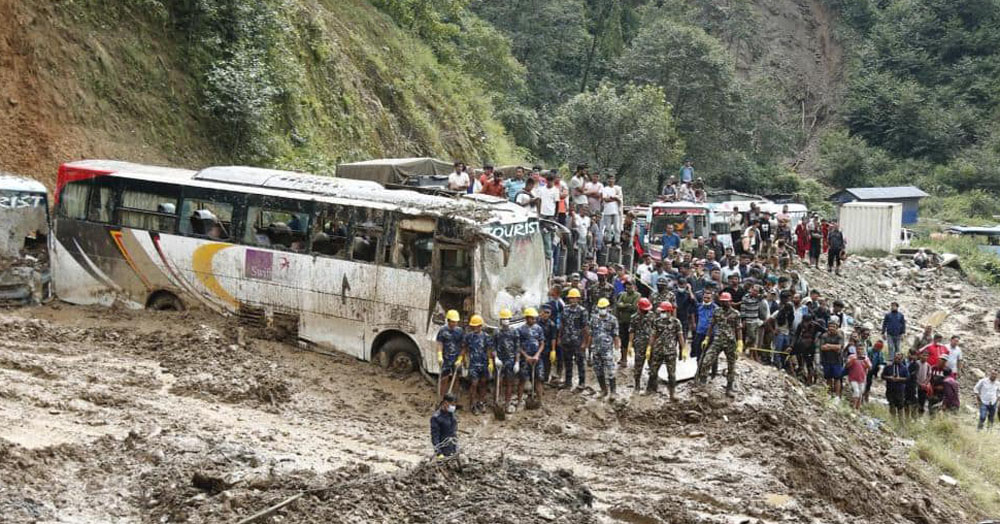 वर्षा वितण्डाः नेपालमा मुत्यु हुनेको संख्या १७० पुग्यो